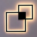 GobekUsa Dimmable Square LED Wall Sconce: Modern Black White Metal Indoor Lighting