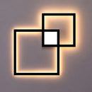 GobekUsa Dimmable Square LED Wall Sconce: Modern Black White Metal Indoor Lighting
