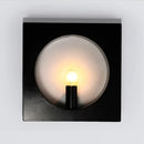 GobekUsa Modern Square Wall Mounted Bedside Light in Black/White - Single Light Design