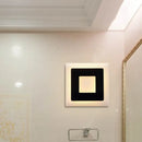 GobekUsa Modern Black/White LED Sconce Lamp - 1 Light, Acrylic Wall Mount in Warm/White