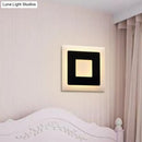 GobekUsa Modern Black/White LED Sconce Lamp - 1 Light, Acrylic Wall Mount in Warm/White
