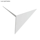 GobekUsa Contemporary Triangle Sheet Wall Lamp - Acrylic Black/White LED Sconce Light in Warm/White