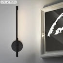 GobekUsa Contemporary LED Sconce Light - Metal and Acrylic Shade - Black/White Tubular Wall Mount - Warm/White Light