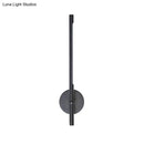 GobekUsa Contemporary LED Sconce Light - Metal and Acrylic Shade - Black/White Tubular Wall Mount - Warm/White Light