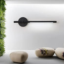 GobekUsa Contemporary LED Sconce Light - Metal and Acrylic Shade - Black/White Tubular Wall Mount - Warm/White Light