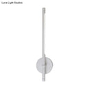 GobekUsa Contemporary LED Sconce Light - Metal and Acrylic Shade - Black/White Tubular Wall Mount - Warm/White Light