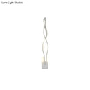 GobekUsa Modern Acrylic Twist Wall Light Sconce in Black/White - Neutral/Warm/White Light