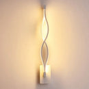 GobekUsa Modern Acrylic Twist Wall Light Sconce in Black/White - Neutral/Warm/White Light