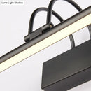 GobekUsa Modern Linear LED Vanity Lighting for Bathroom - Metallic Finish, 22"/26" Wide, Black/White, Warm Light