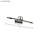 GobekUsa Modern Linear LED Vanity Lighting for Bathroom - Metallic Finish, 22"/26" Wide, Black/White, Warm Light