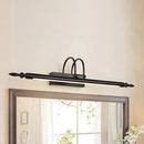 GobekUsa Modern Linear LED Vanity Lighting for Bathroom - Metallic Finish, 22"/26" Wide, Black/White, Warm Light