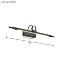 GobekUsa Modern Linear LED Vanity Lighting for Bathroom - Metallic Finish, 22"/26" Wide, Black/White, Warm Light