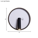 GobekUsa Modern Metal LED Bedside Wall Sconce in Black, White/Warm Light - Circle/Square/Ellipse Design