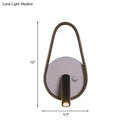 GobekUsa Modern Metal LED Bedside Wall Sconce in Black, White/Warm Light - Circle/Square/Ellipse Design