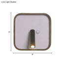 GobekUsa Modern Metal LED Bedside Wall Sconce in Black, White/Warm Light - Circle/Square/Ellipse Design