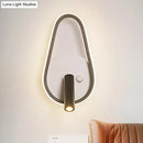 GobekUsa Modern Metal LED Bedside Wall Sconce in Black, White/Warm Light - Circle/Square/Ellipse Design