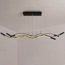 GobekUsa Wave Shaped Aluminum Pendant Lamp - Minimalistic Dining Room Island Lighting