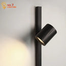 GobekUsa Black/White Wooden Wall Lamp for Minimalist Style Living Spaces