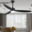 GobekUsa 60" Modern DC Ceiling Fan with LED Light and Remote Control
