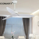 GobekUsa 60" Modern DC Ceiling Fan with LED Light and Remote Control