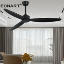 GobekUsa 60" Modern DC Ceiling Fan with LED Light and Remote Control