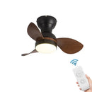 GobekUsa 22" Modern Black Ceiling Fan Light with DC Remote Control & LED - Bedroom and Restaurant Use