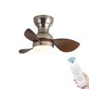 GobekUsa 22" Modern Black Ceiling Fan Light with DC Remote Control & LED - Bedroom and Restaurant Use