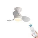 GobekUsa 22" Modern Black Ceiling Fan Light with DC Remote Control & LED - Bedroom and Restaurant Use
