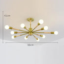 GobekUsa LED Wooden Ceiling Lights w/ E27 Bulb for Modern Livingroom & Bedroom