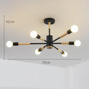 GobekUsa LED Wooden Ceiling Lights w/ E27 Bulb for Modern Livingroom & Bedroom