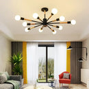 GobekUsa LED Wooden Ceiling Lights w/ E27 Bulb for Modern Livingroom & Bedroom