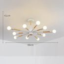 GobekUsa LED Wooden Ceiling Lights w/ E27 Bulb for Modern Livingroom & Bedroom