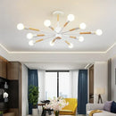 GobekUsa LED Wooden Ceiling Lights w/ E27 Bulb for Modern Livingroom & Bedroom