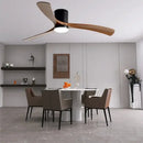 GobekUsa 46" Modern Black Ceiling Fan with Remote Control and LED Light