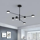 GobekUsa LED Wrought Iron Chandelier for Living Room Bedroom Interior Lighting
