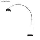 GobekUsa Modern Metal Fishing Rod Floor Lamp with Dome Shade (Black/Yellow)