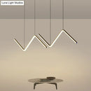 GobekUsa Z-Shaped Metal LED Suspension Light Fixture for Restaurants - Simplicity at Its Best!
