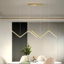 GobekUsa Z-Shaped Metal LED Suspension Light Fixture for Restaurants - Simplicity at Its Best!