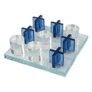 GobekUsa Crystal Chessboard: Elegant Three-dimensional Glass Tray Chess Set