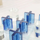 GobekUsa Crystal Chessboard: Elegant Three-dimensional Glass Tray Chess Set