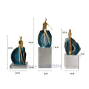 GobekUsa Agate Crystal Golden Sculpture - Modern Home Decor Ornament