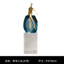 GobekUsa Agate Crystal Golden Sculpture - Modern Home Decor Ornament
