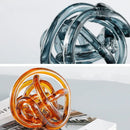 GobekUsa Glass Coil Ball Sculpture Decorative Figurine