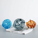 GobekUsa Glass Coil Ball Sculpture Decorative Figurine