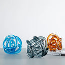 GobekUsa Glass Coil Ball Sculpture Decorative Figurine