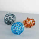 GobekUsa Glass Coil Ball Sculpture Decorative Figurine