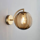 GobekUsa Gold Finish Wall Sconce with Ball Rib Glass Shade - Perfect Bedside Lighting Solution!