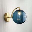 GobekUsa Gold Finish Wall Sconce with Ball Rib Glass Shade - Perfect Bedside Lighting Solution!