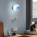 GobekUsa Astronaut Moon Wall Lamp: Modern Minimalist Kids Bedroom Background Light