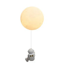 GobekUsa Astronaut Moon Wall Lamp: Modern Minimalist Kids Bedroom Background Light